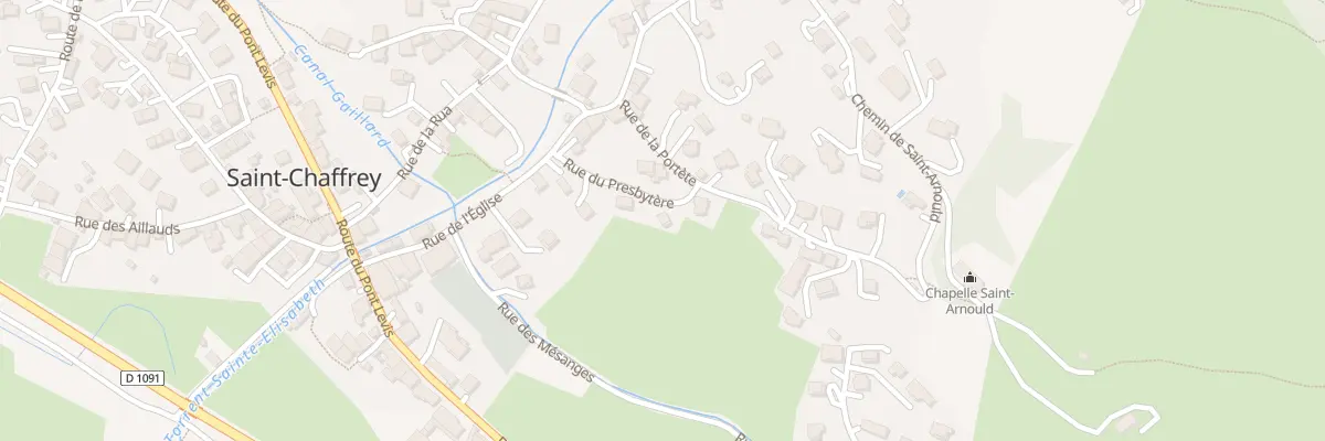 Plan du 92 Rue du Presbytère à Saint-Chaffrey