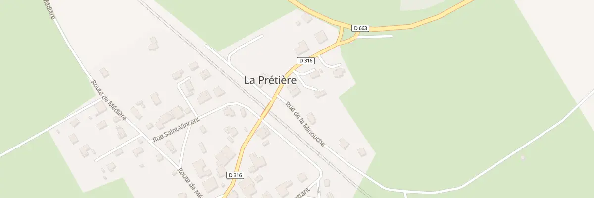 Plan du 1 Rue de la Minouche à La Prétière