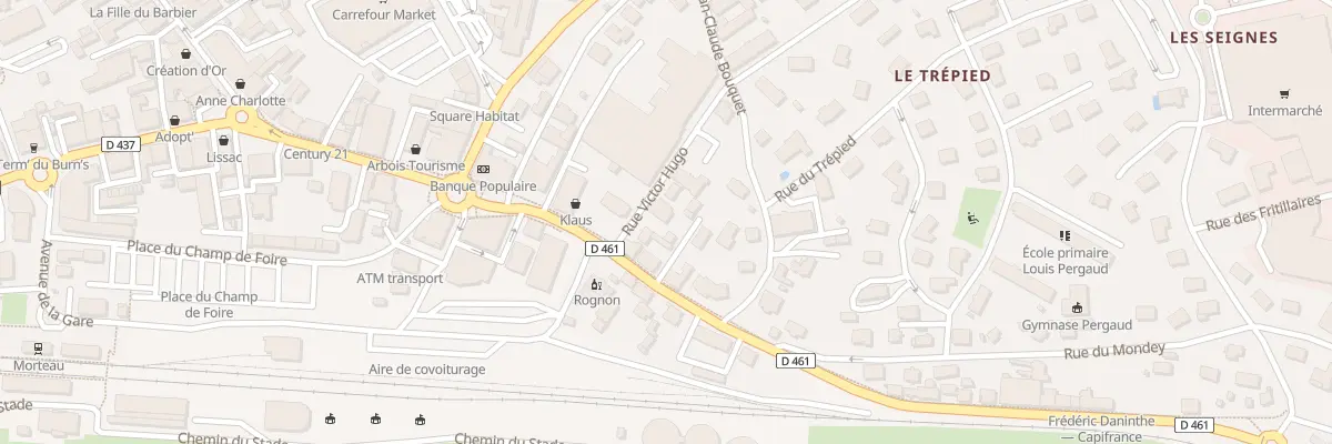 Plan du 6 Rue Victor Hugo à Morteau