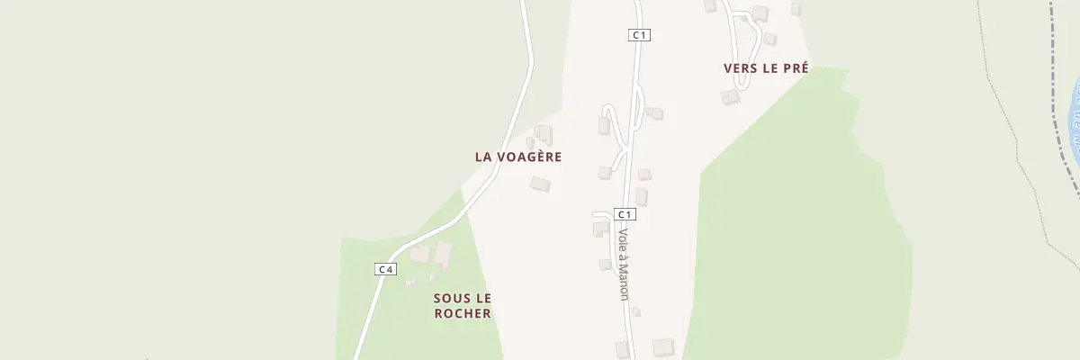 Plan du 5081 La Voagere à La Baume