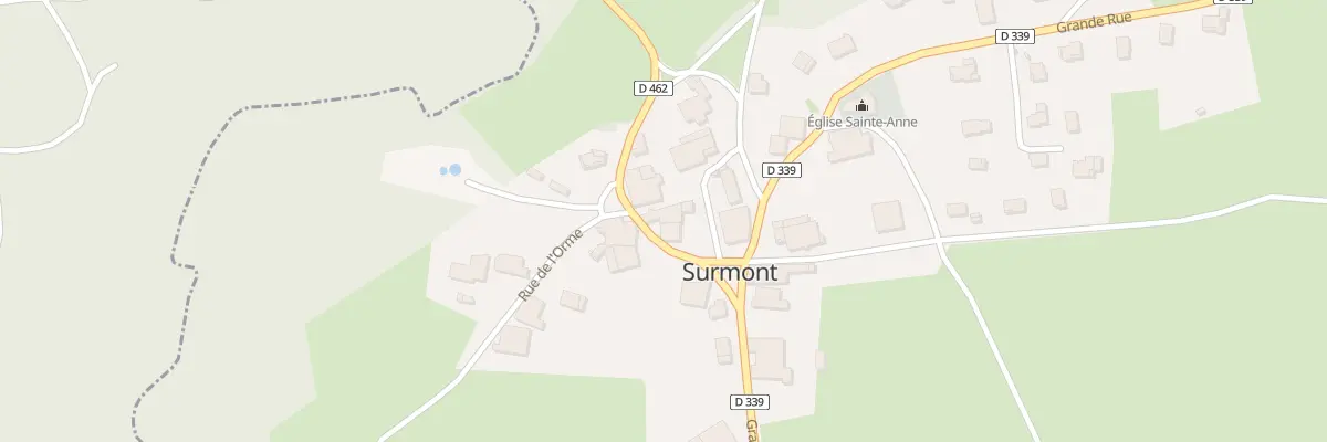 Plan du 6 Rue des Fontaines à Surmont
