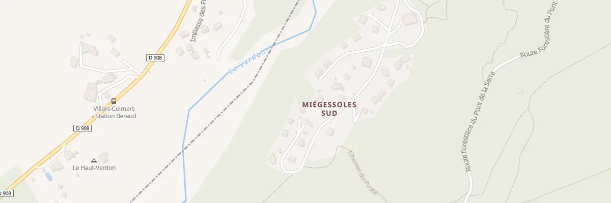 Plan du 4 Miegessoles Sud à Colmars