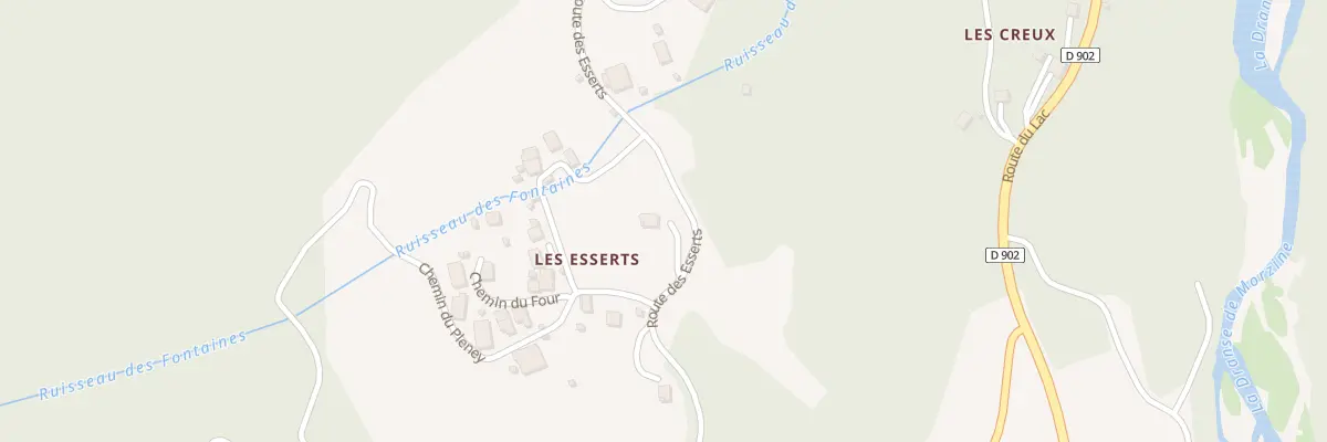 Plan du 5191 Les Esserts à La Baume
