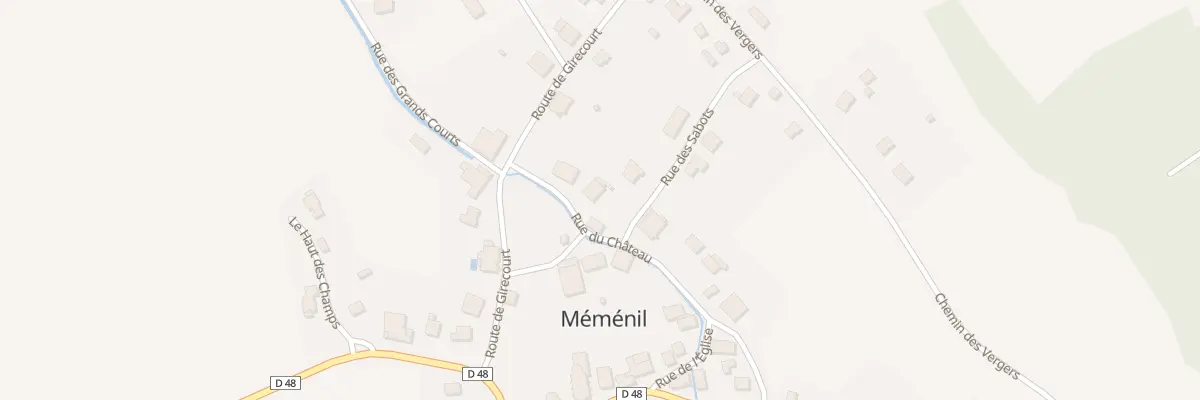 Plan du 14 Rue du Château à Méménil