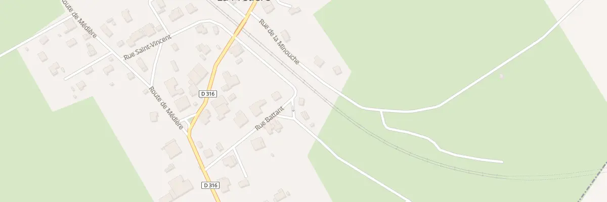 Plan du 1 Rue Battant à La Prétière