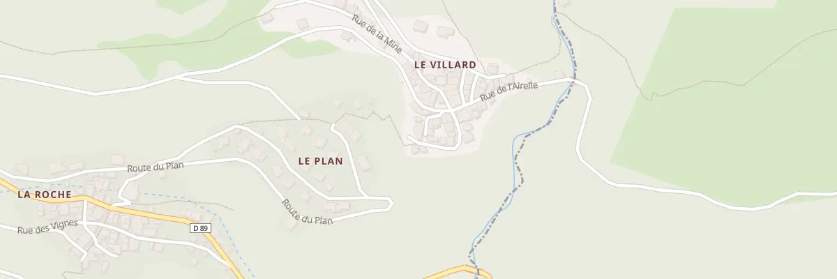 Plan du 5537 Le Villard à Montagny