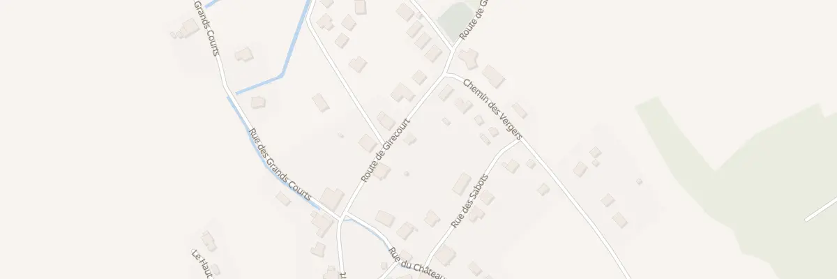 Plan du 8 Rte de Girecourt à Méménil
