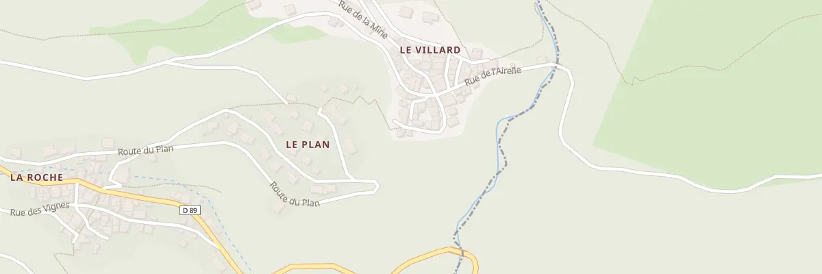 Plan du 5168 Le Villard à Montagny
