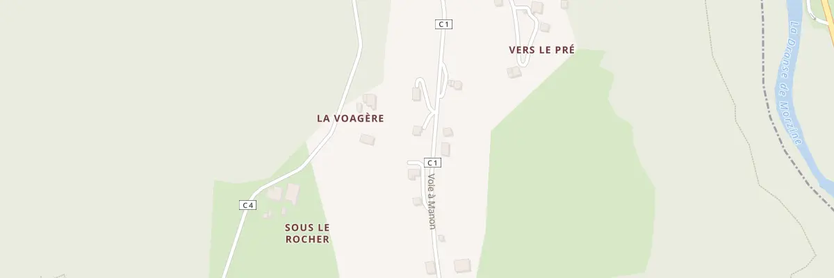 Plan du 5165 La Voagere à La Baume