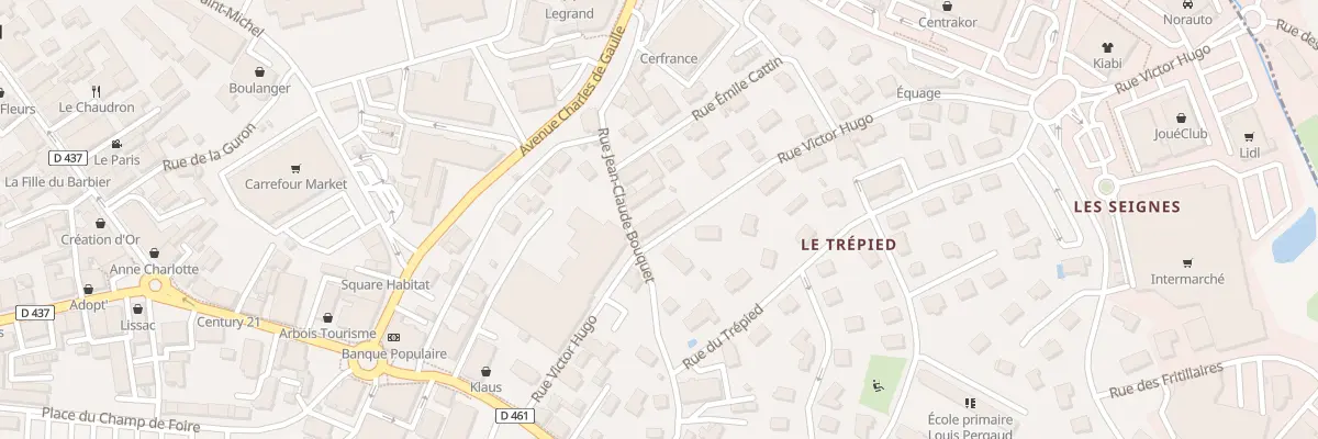 Plan du 14 Rue Jean Claude Bouquet à Morteau