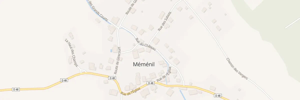 Plan du 5 Rue du Château à Méménil