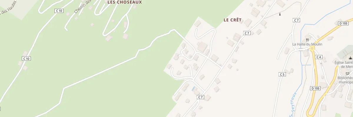Plan du 184 Rte du Borgon à Seytroux