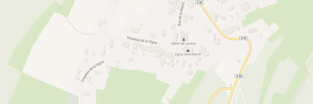 Plan du 1 Imp de la Vigne à Lomont