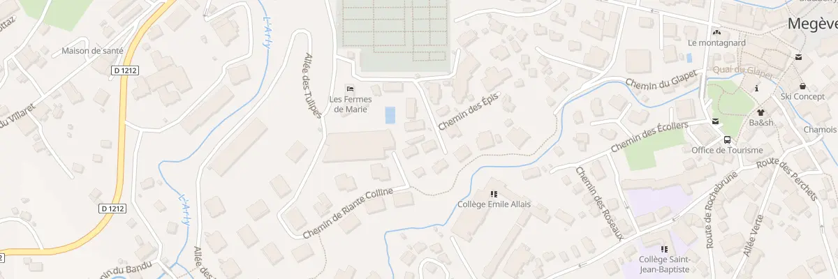 Plan du 44 Che des Épis à Megève