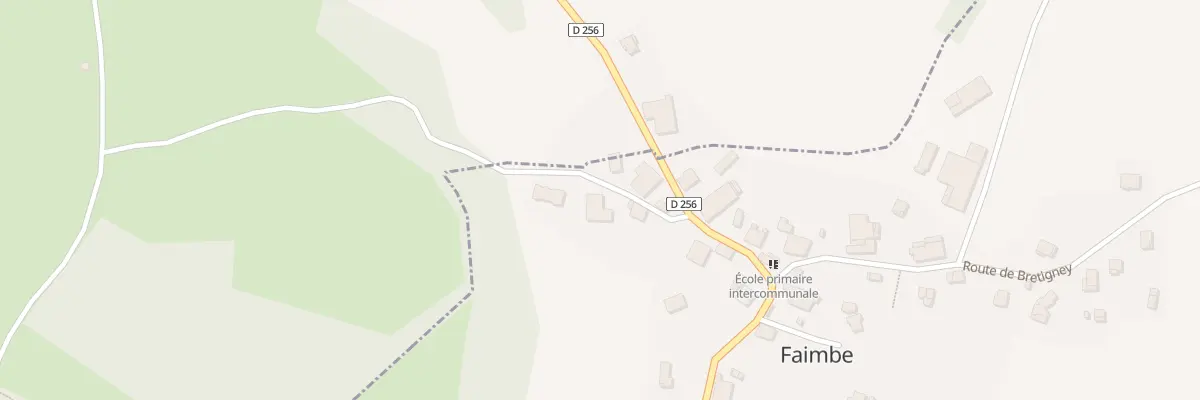 Plan de Aux Pres Dessous à Faimbe
