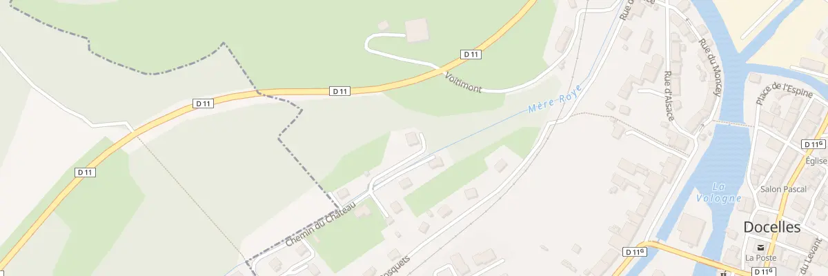 Plan du 5 Che du Château à Docelles