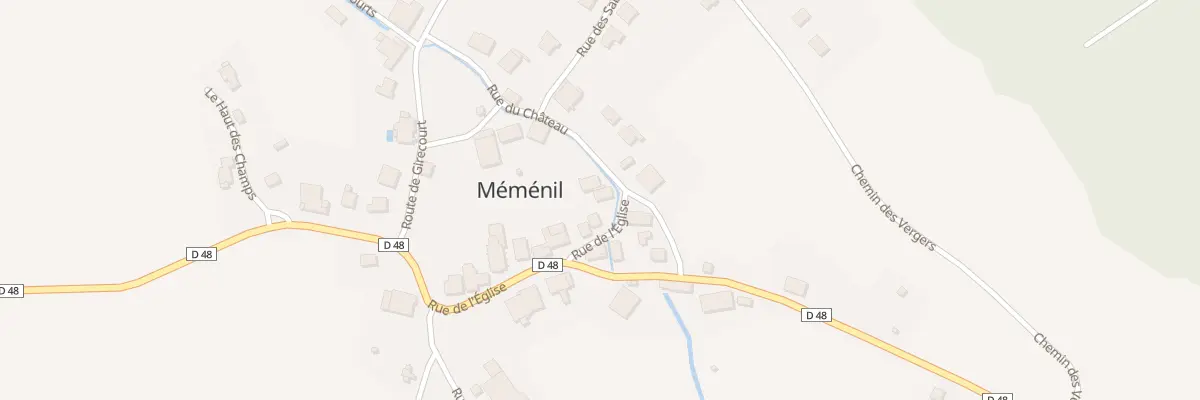 Plan du 1 Rue du Château à Méménil