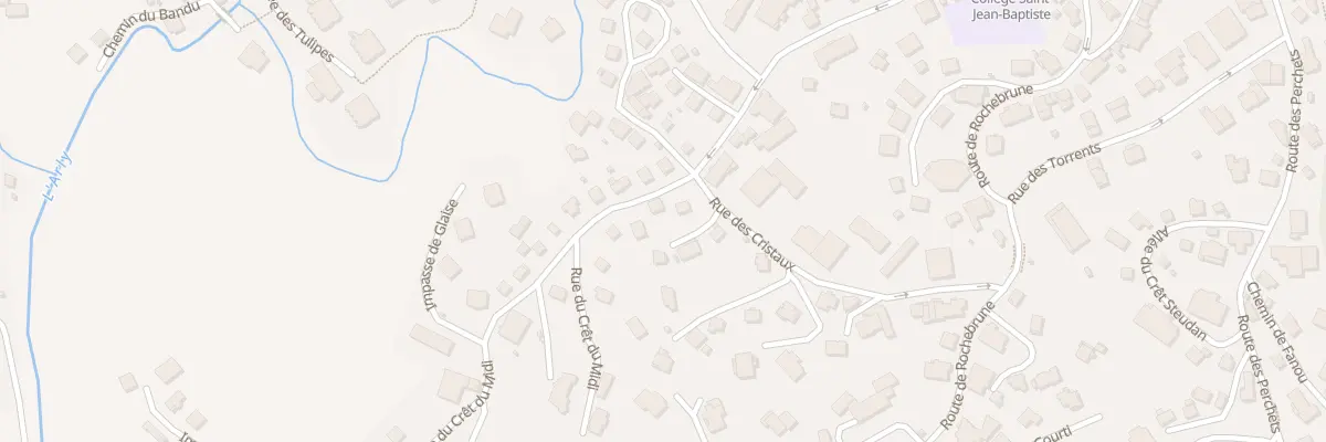 Plan du 389 Rue du Crêt du Midi à Megève