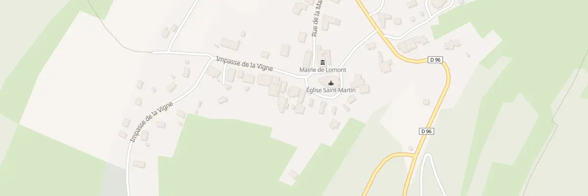 Plan du 5 Pl de l’Eglise à Lomont