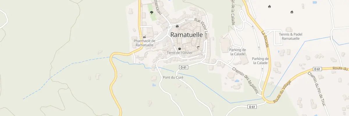 Plan du 9701 Rue du Moulin Roux à Ramatuelle
