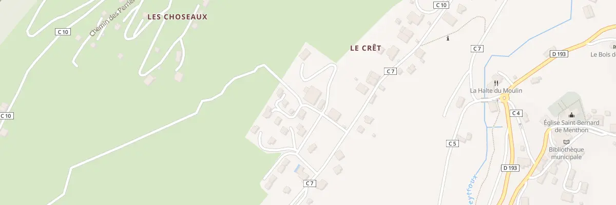 Plan du 152 Rte du Borgon à Seytroux