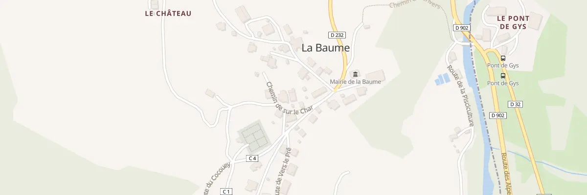 Plan du 44 Che de Sur le Char à La Baume