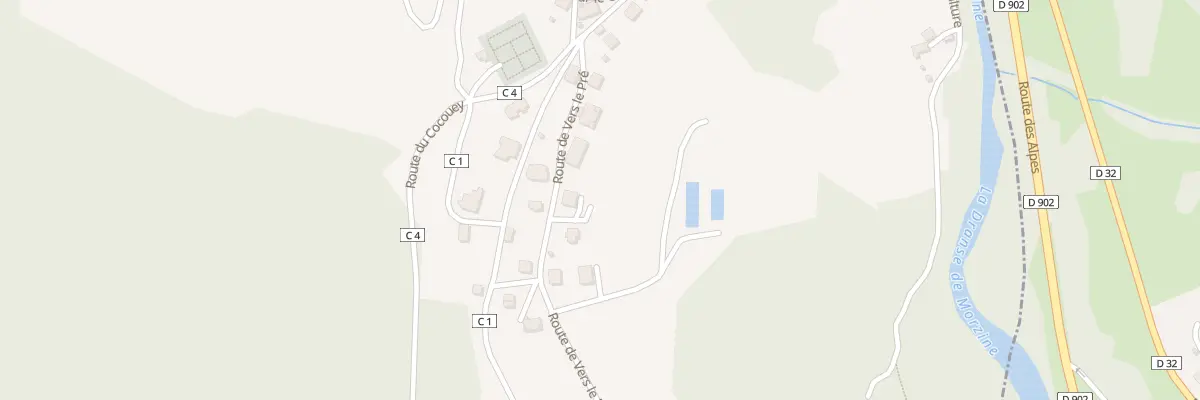 Plan du 153 Rte de Vers le Pré à La Baume