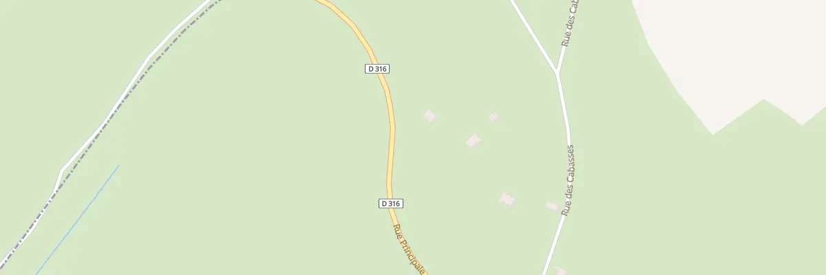 Plan du 1 Rue Principale à Blussangeaux