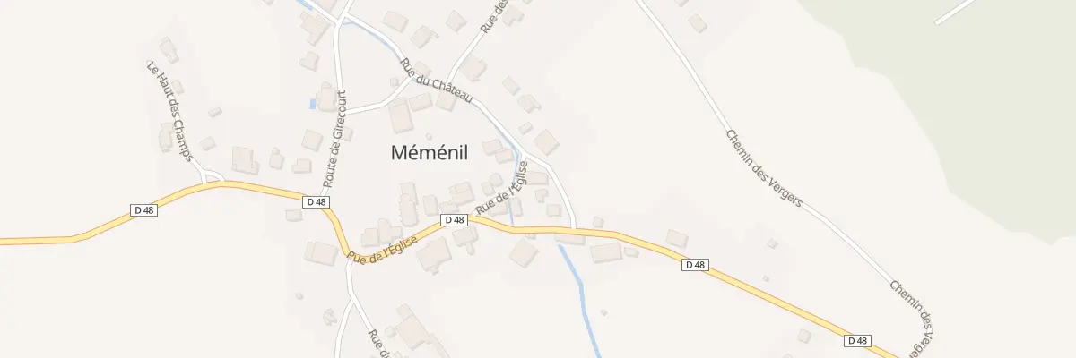 Plan du 1 Rue de l’Eglise à Méménil