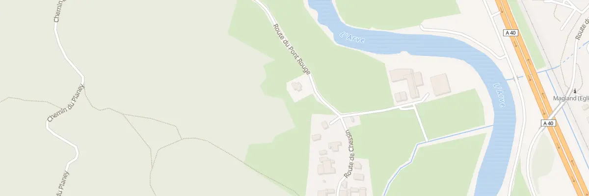 Plan du 1 Rte du Pont Rouge à Magland