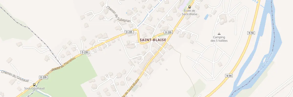 Plan du 5 Ham Saint Blaise à Briançon