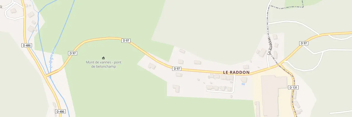 Plan du 1 Le Raddon à Belonchamp