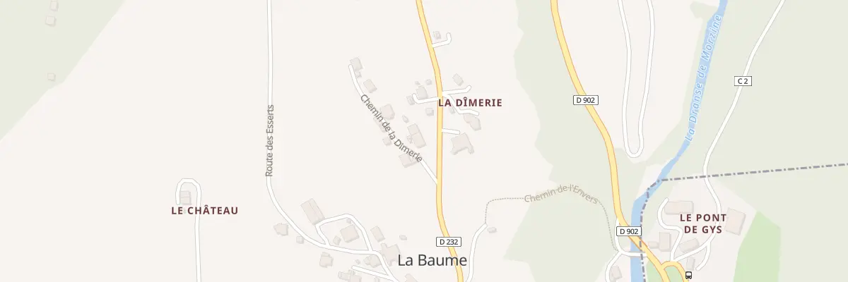 Plan du 52 Che de la Dimerie à La Baume