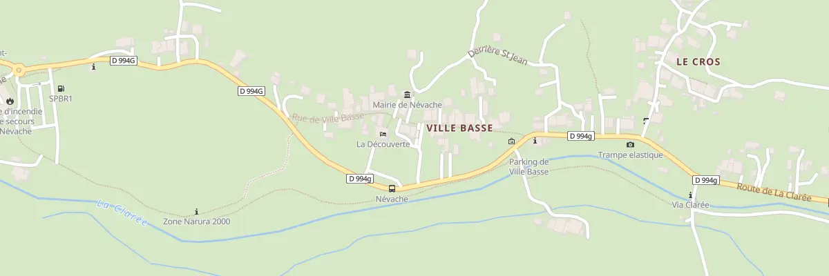Plan du 5470 Ville Basse à Névache