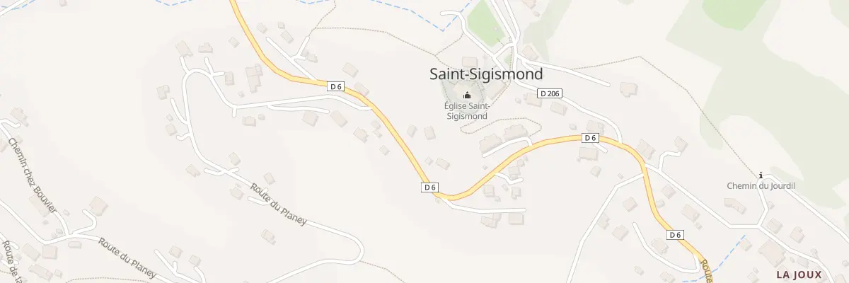 Plan du 881 Rte d’Araches à Saint-Sigismond