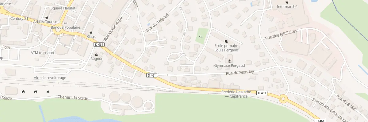 Plan du 12 Rue Louis Pergaud à Morteau