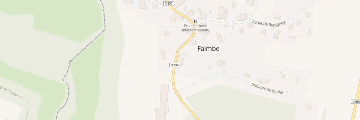 Plan du 2 Gr Grande Rue à Faimbe