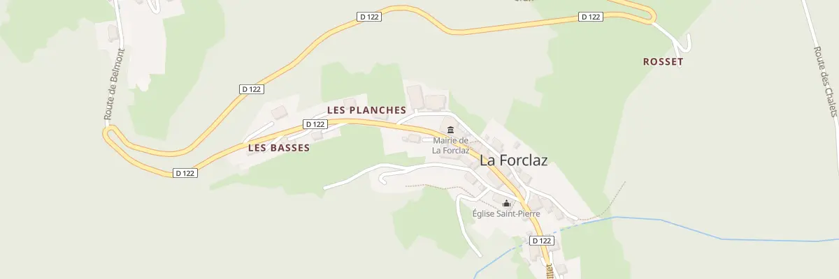 Plan du 3631 Rte du Grand Taillet à La Forclaz