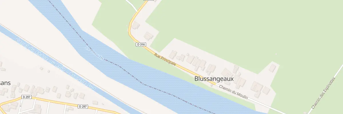 Plan du 15 Rue Principale à Blussangeaux