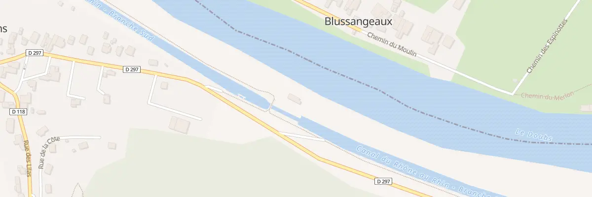 Plan du 7 Rue du Doubs à Blussans