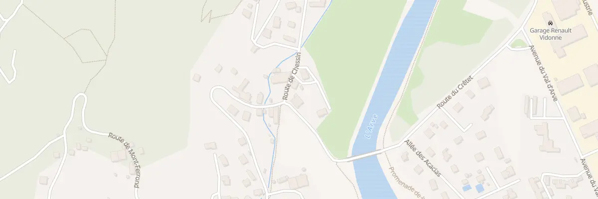 Plan du 1191 Rte du Cretet à Magland