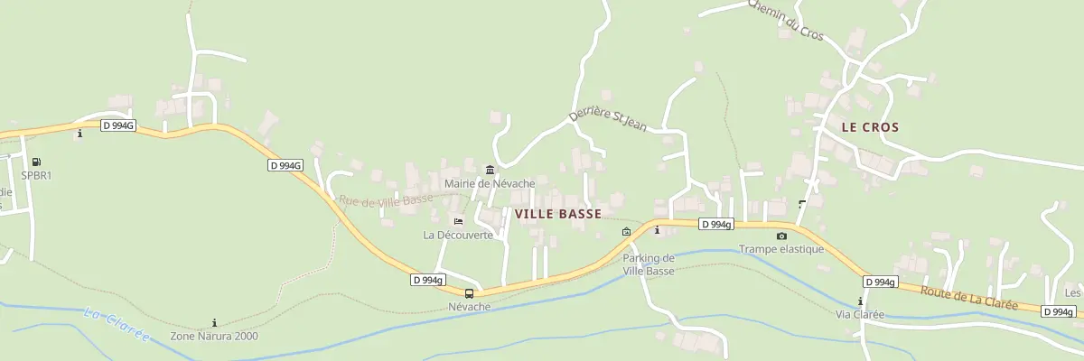 Plan du 5124 Ville Basse à Névache