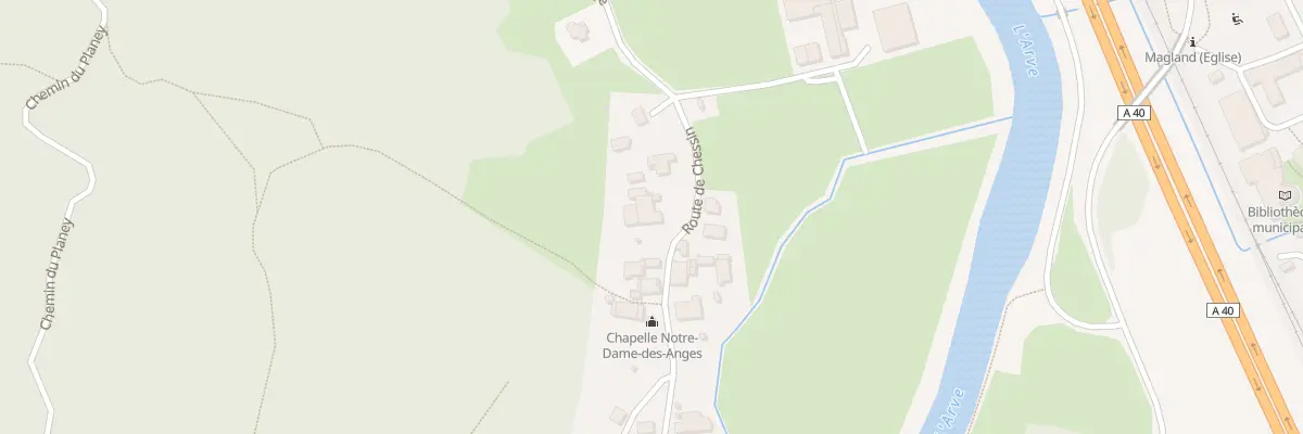 Plan du 162 Rte de Chessin à Magland
