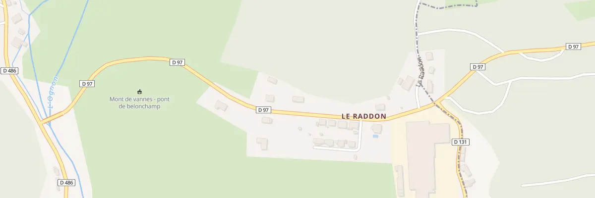 Plan du 3 Le Raddon à Belonchamp