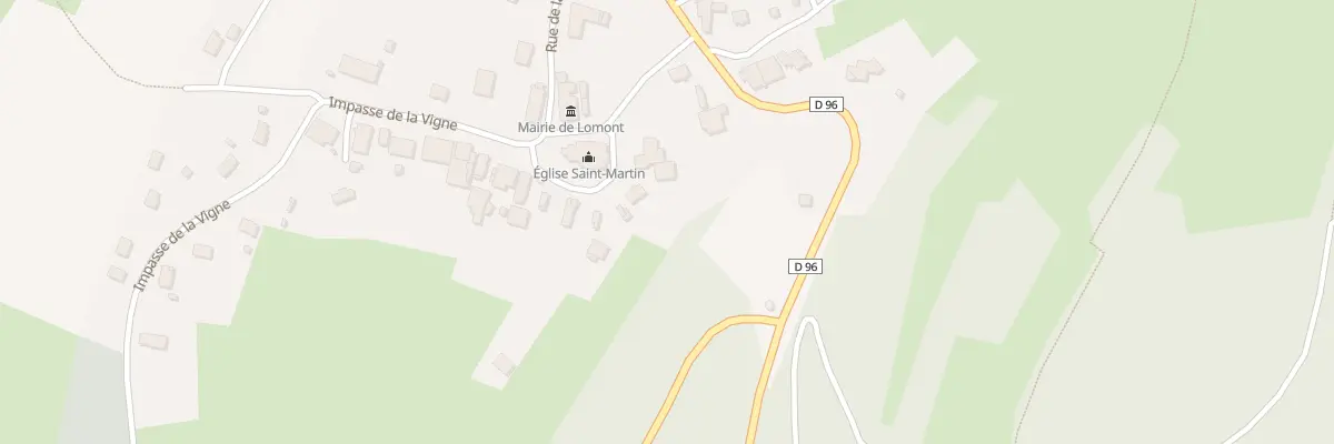 Plan du 8 Rue du Four à Lomont