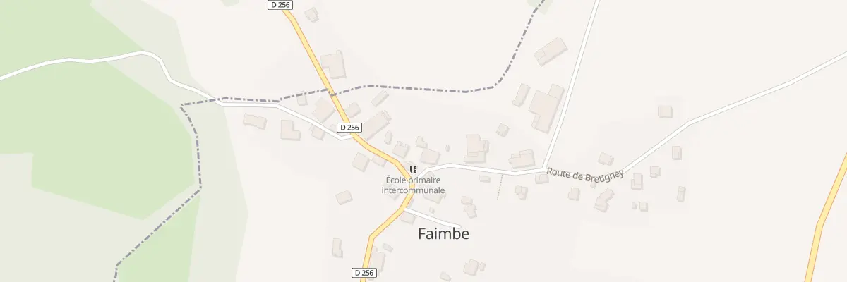 Plan du 1 Rte de Bretigney à Faimbe