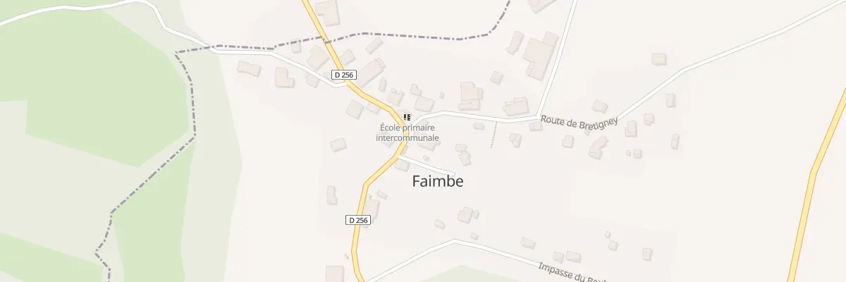 Plan du 8 Gr Grande Rue à Faimbe