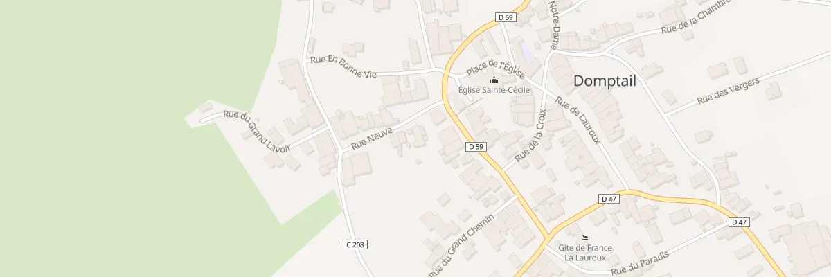 Plan du 1 Rue Neuve à Domptail