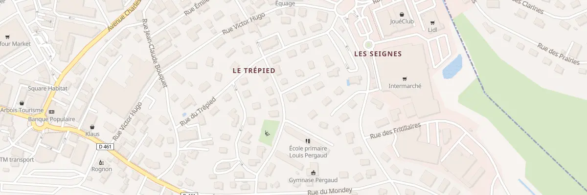 Plan du 22 Rue Louis Pergaud à Morteau
