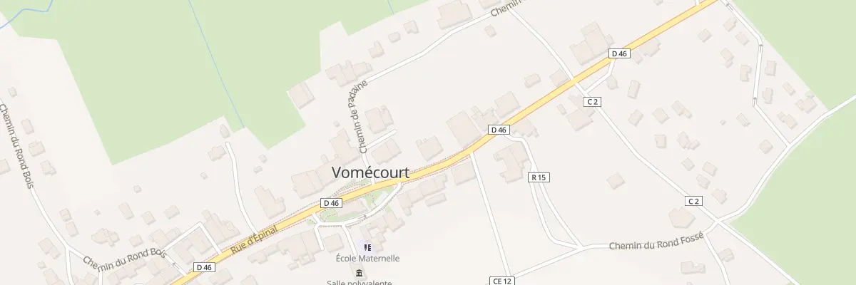Plan du 1 Rue de Rambervillers à Vomécourt